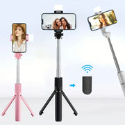 Wireless Cell Phone Selfie Stick Tripod, Bluetooth Remote Control, Phone Holder