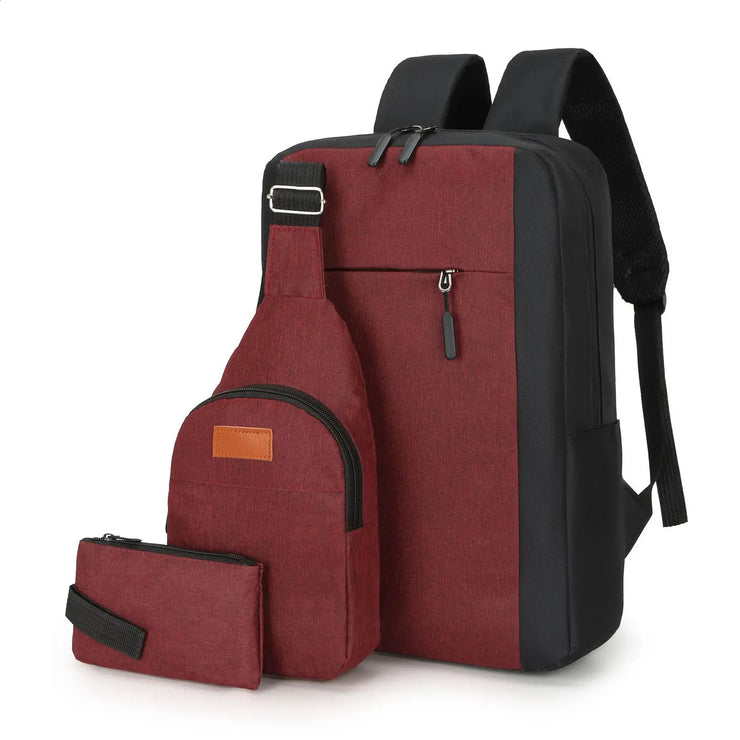Multifunctional Backpack Large Capacity Waterproof Laptop Backpacks (3pcs)