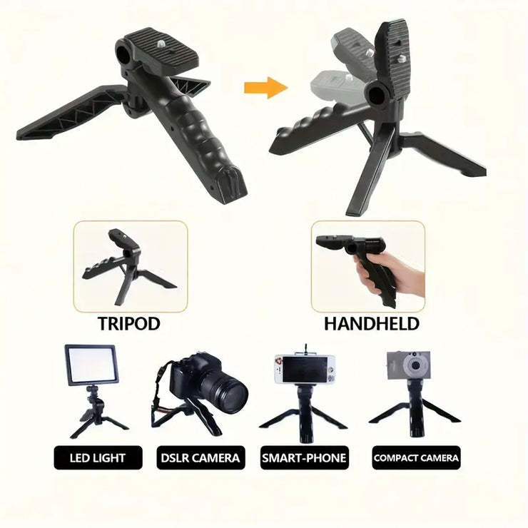 All-in-One Mobile Vlogging Kit with LED Light & Microphonec