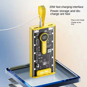 20,000 mAh Power Bank.(66W Transparent high capacity PD20W) Super Fast Charging