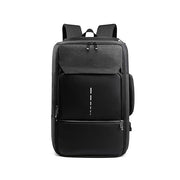 Rechargeable Waterproof Backpack for Men Nylon Oxford Multifunctional Business Laptop Bag(Dark Grey)