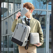 Men's Luxury Backpack with USB Charging Port (3pcs)