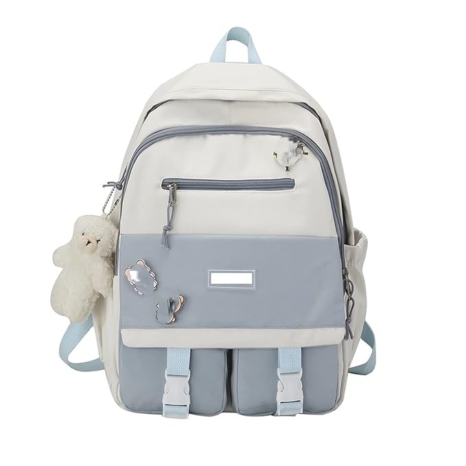 Fashion backpack school bag for girls 5pcs