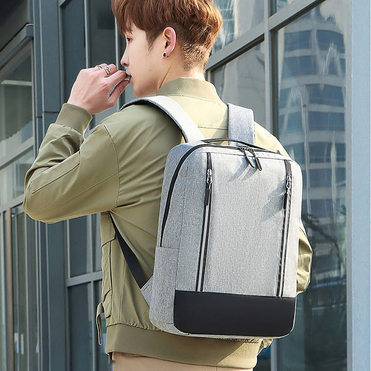 Men's Luxury Backpack with USB Charging Port (3pcs)