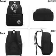 luminous printed music man backpack