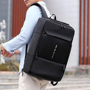 Rechargeable Waterproof Backpack for Men Nylon Oxford Multifunctional Business Laptop Bag(Dark Grey)