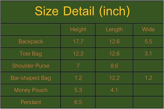 Fashion backpack school bag for girls 5pcs