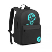 luminous printed music man backpack