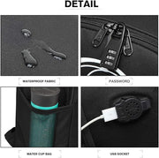 luminous printed music man backpack