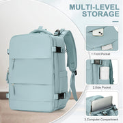Nylon Travel Backpack, 40X20X25Cm, Carry-On Laptop Bag
