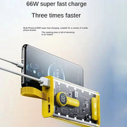 20,000 mAh Power Bank.(66W Transparent high capacity PD20W) Super Fast Charging