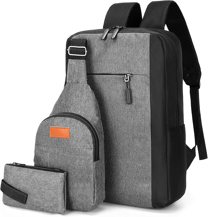 Multifunctional Backpack Large Capacity Waterproof Laptop Backpacks (3pcs)