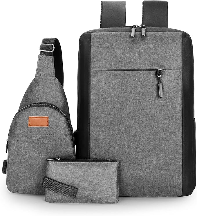 Multifunctional Backpack Large Capacity Waterproof Laptop Backpacks (3pcs)