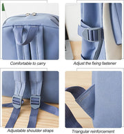 Fashion backpack school bag for girls 5pcs