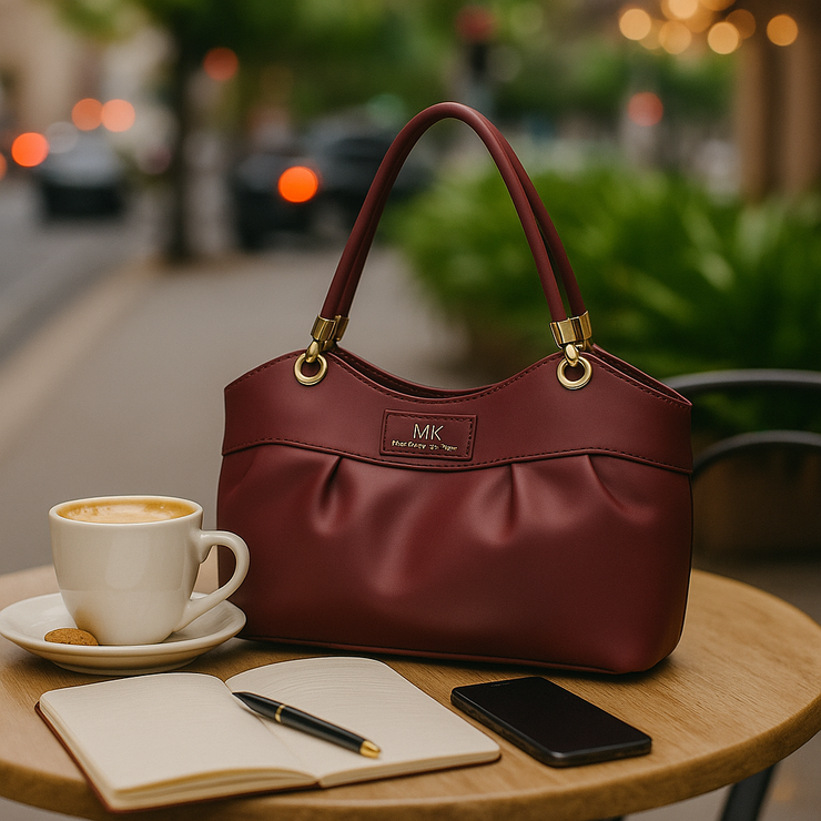 Veloura Luxe Edition – Burgundy Elegance Purse