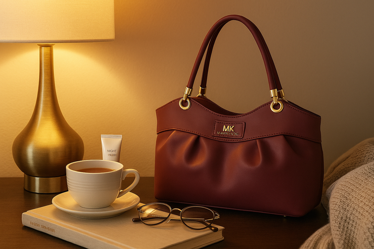Veloura Luxe Edition – Burgundy Elegance Purse