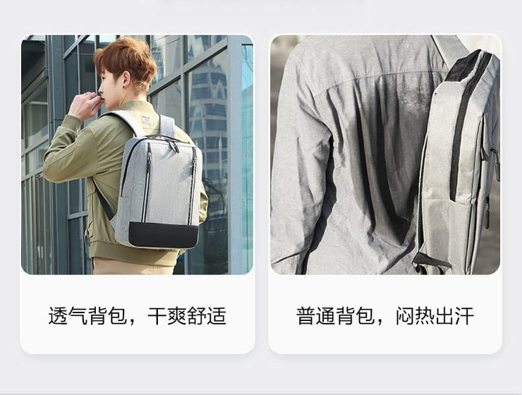 Men's Luxury Backpack with USB Charging Port (3pcs)