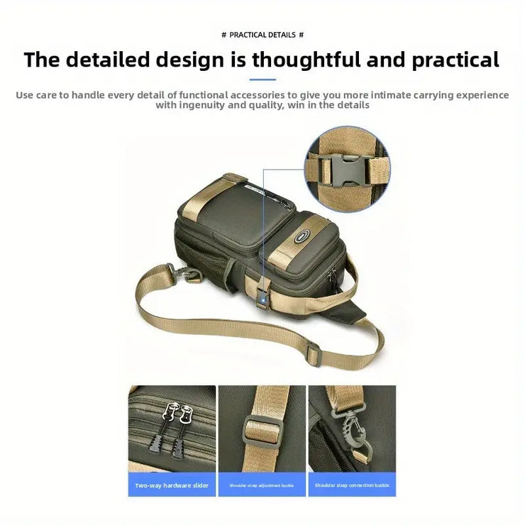 Unisex Fashion Anti-Theft Crossbody Bag - Oxford Material | Perfect for Travel & Everyday Use