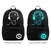 luminous printed music man backpack